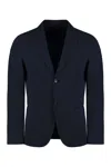 The (alphabet) Tory Burch Single Breasted Two Button Blazer In Blue