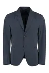 The (alphabet) Two-button Blazer In Blue