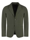 The (alphabet) The (jacket) - Single-breasted Two-button Jacket In Green