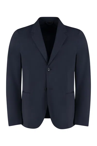 The (alphabet) The (jacket) - Single-breasted Two-button Jacket In Blue