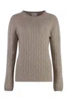 The (alphabet) Cable-knit Sweater