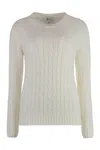 The (alphabet) Cable-knit Sweater