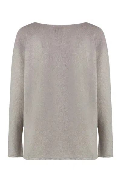 The (alphabet) The (knit) - Cashmere Blend Pullover In Grey