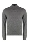 The (alphabet) The (knit) - Cashmere Blend Turtleneck Sweater In Grey
