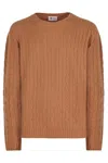 The (alphabet) The (knit) - Cashmere-silk Blend Pullover In Brown