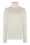 The (alphabet) Cashmere Turtleneck Pullover In Neutral