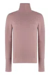The (alphabet) Turtleneck Cashmere Jumper In Pink