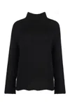 The (alphabet) Turtleneck Cashmere Sweater In Black