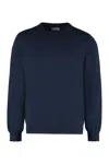 The (alphabet) Blue Wool And Cashmere Pullover For Men In Blue