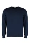 The (alphabet) Crew-neck Cashmere Jumper In Blue