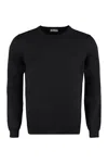 The (alphabet) Crew-neck Sweater In Black