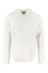 The (alphabet) Wool-blend Hoodie In Beige