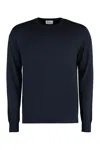 The (alphabet) Blue Wool And Cashmere Pullover For Men In Blue