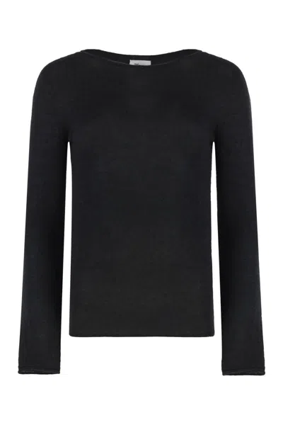 The (alphabet) The (knit) - Silk-cashmere Blend Pullover In Black