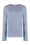 The (alphabet) The (knit) - Silk-cashmere Blend Pullover In Blue