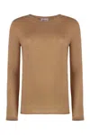 The (alphabet) Crew Neck Sweater In Brown