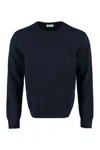 The (alphabet) Blue Wool And Cashmere Pullover For Men