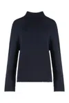 The (alphabet) Turtleneck Cashmere Sweater In Blue