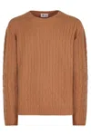 The (alphabet) The (knit) - Cashmere-silk Blend Pullover In Brown