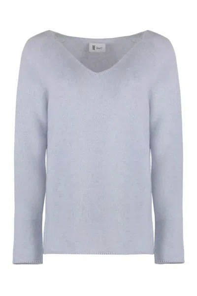 The (alphabet) The (knit) - Cashmere Blend Pullover In Blue