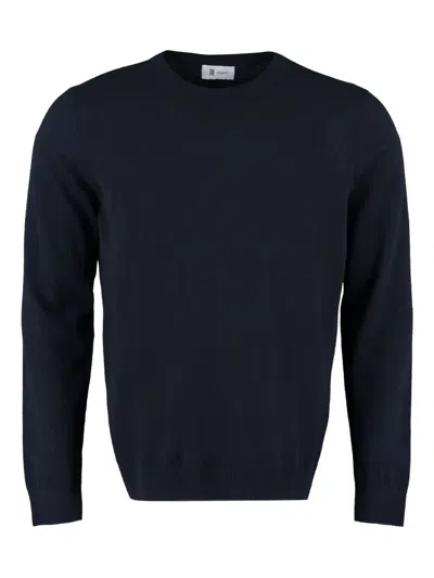 The (alphabet) The (knit) Crew-neck Jumper In Blue