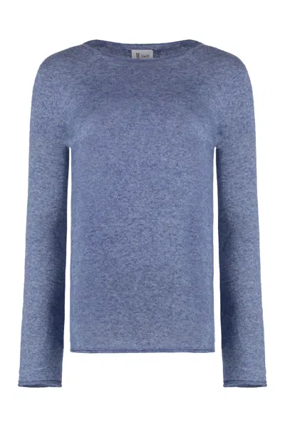 The (alphabet) The (knit) - Silk-cashmere Blend Pullover In Blue