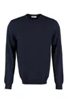 The (alphabet) Blue Wool And Cashmere Pullover For Men In Blue