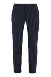 The (alphabet) Pinstripe Trousers In Blue