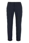 The (alphabet) Pinstripe Trousers In Blue