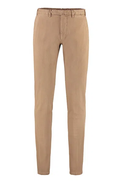 The (alphabet) The (pants) - Stretch Cotton Chino Trousers In Brown