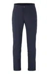 The (alphabet) Tailored Cuffed Trousers In Blue