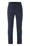 The (alphabet) Tailored Cuffed Trousers In Blue
