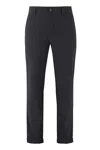 The (alphabet) Tailored Cuffed Trousers In Black