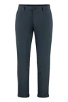The (alphabet) Cuffed Tailored Trousers In Blue
