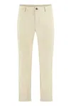 The (alphabet) Tailored Cuffed Trousers In Beige