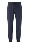 The (alphabet) Elastic-cuff Drawstring Trousers In Blue