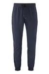 The (alphabet) Elastic-cuff Drawstring Trousers In Blue