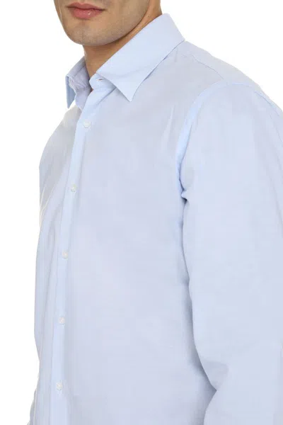 The (alphabet) The (shirt) - Oxford Cotton Shirt In Blue