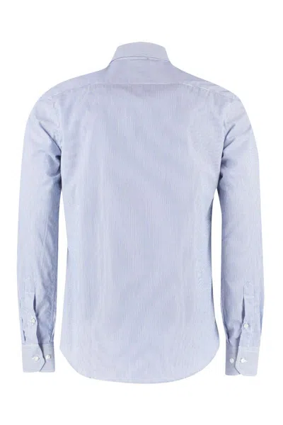 The (alphabet) The (shirt) - Striped Cotton Shirt In Blue