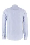 The (alphabet) The (shirt) - Striped Cotton Shirt In Blue