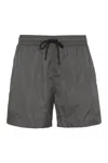 The (alphabet) Drawstring Swim Shorts In Gray