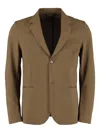 The (alphabet) Two-button Blazer In Green