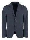 The (alphabet) Two-button Blazer In Blue
