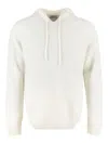 The (alphabet) Wool-blend Hoodie In White