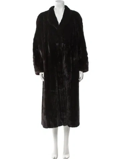 Pre-owned The American Fur Awards Fur Coat In Brown