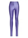 The Andamane Crystal High-waisted Skinny Leggings In Lilac