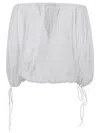 The Andamane Adjustable White Cotton Muslin Top
