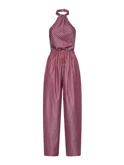The Andamane Amber Cotton Jumpsuit In Blue