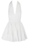 The Andamane Flared Mini Dress With Deep V-neckline