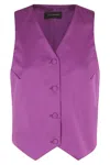 The Andamane Amethyst Pauline Vest In Purple